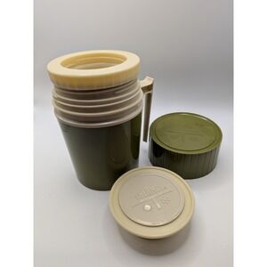 Vintage Retro Avacodo Green 10 Oz Thermos Hot or Cold Food Container Model 7002